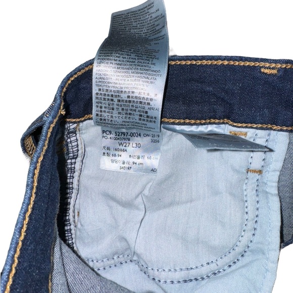 Levi’s 720 High Rise Super Skinny Dark Wash Jean Women’s Size 4/27 - Picture 7 of 7